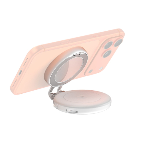 SmallRig 6155 M2 (biała) - magnetyczna lampa LED do smartfona z podstawką - przykład użycia